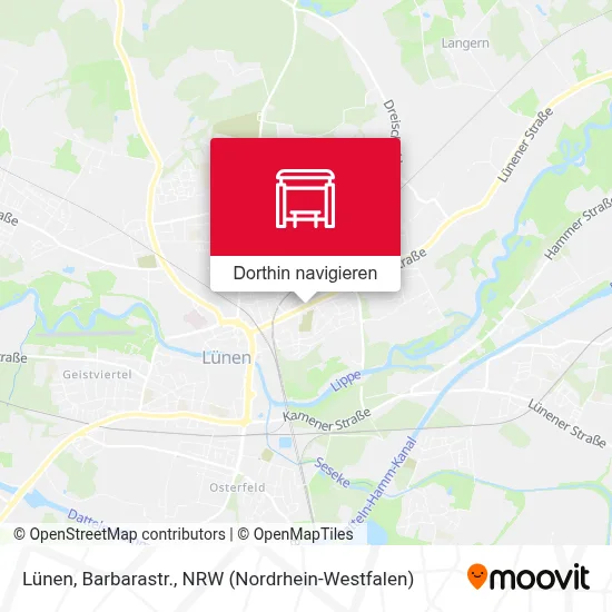 Lünen, Barbarastr. Karte