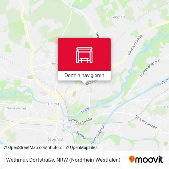 Wethmar, Dorfstraße Karte