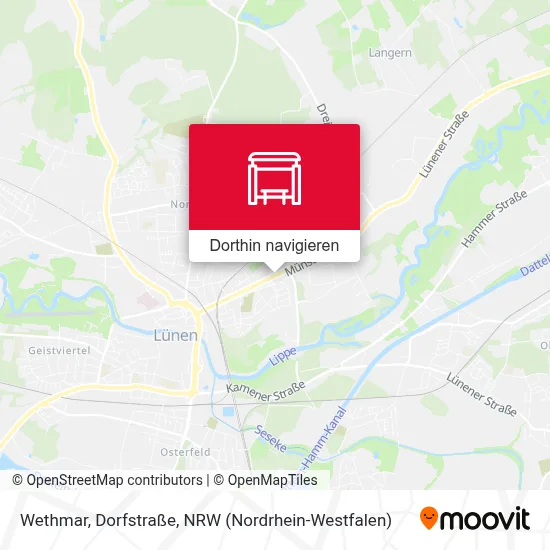 Wethmar, Dorfstraße Karte