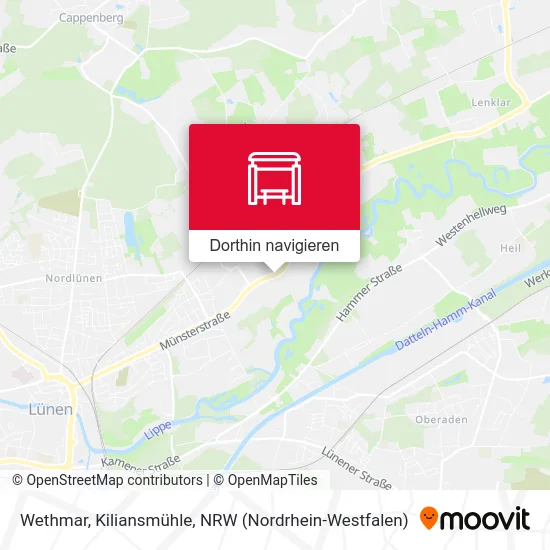 Wethmar, Kiliansmühle Karte