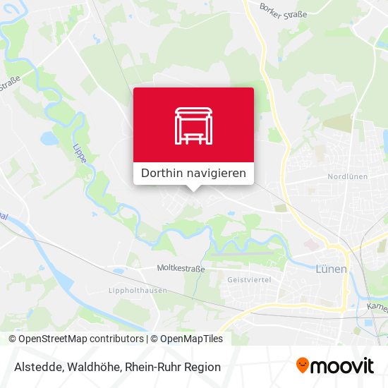 Alstedde, Waldhöhe Karte