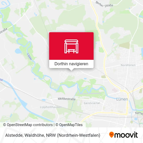 Alstedde, Waldhöhe Karte