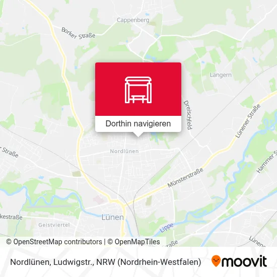 Nordlünen, Ludwigstr. Karte
