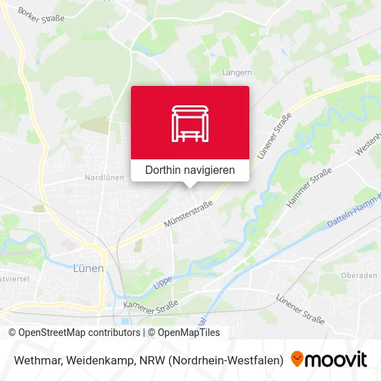 Wethmar, Weidenkamp Karte