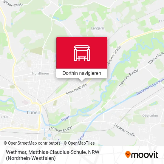 Wethmar, Matthias-Claudius-Schule Karte