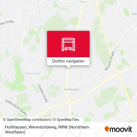 Holthausen, Werenboldweg Karte