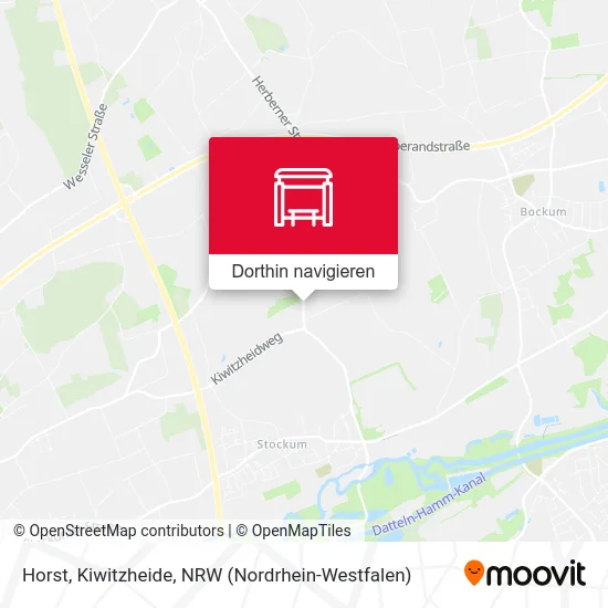 Horst, Kiwitzheide Karte