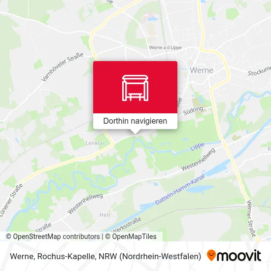 Werne, Rochus-Kapelle Karte