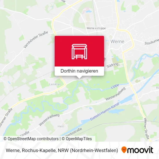 Werne, Rochus-Kapelle Karte