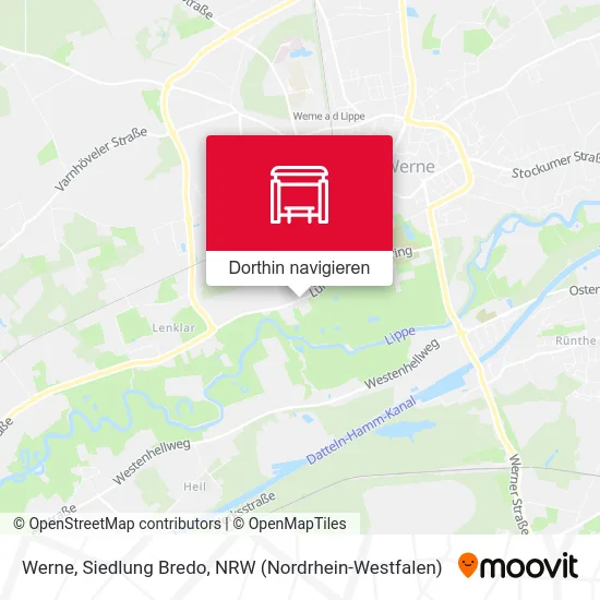 Werne, Siedlung Bredo Karte