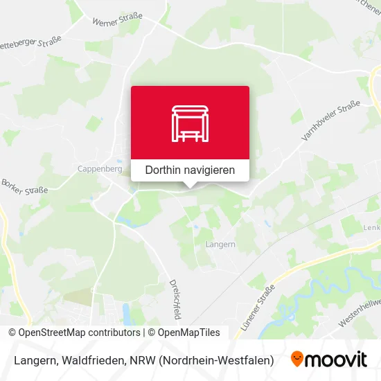 Langern, Waldfrieden Karte