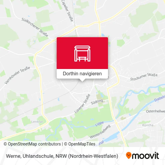 Werne, Uhlandschule Karte