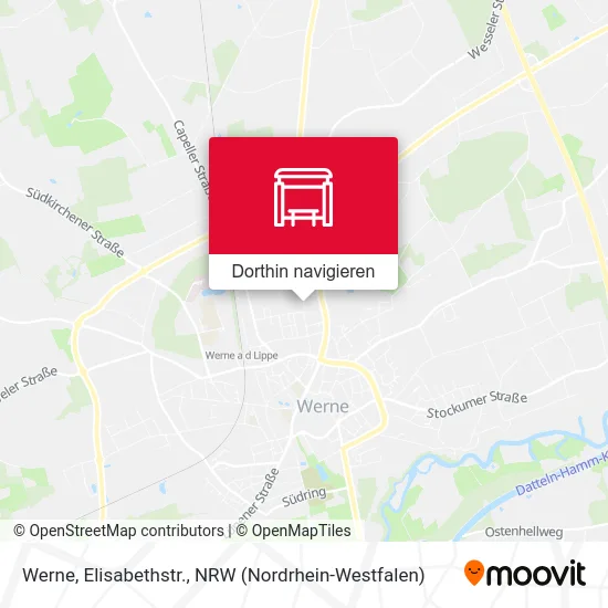 Werne, Elisabethstr. Karte