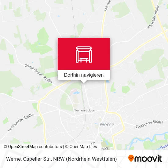 Werne, Capeller Str. Karte