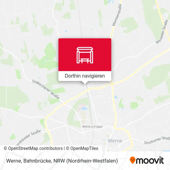 Werne, Bahnbrücke Karte
