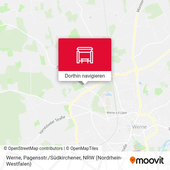 Werne, Pagensstr./Südkirchener Karte