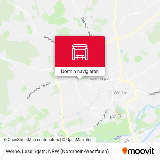 Werne, Lessingstr. Karte