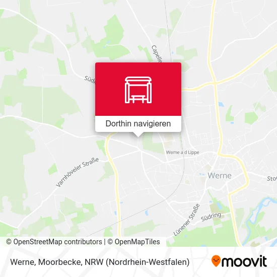 Werne, Moorbecke Karte