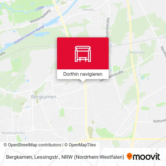 Bergkamen, Lessingstr. Karte