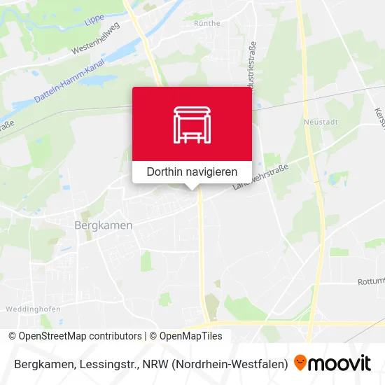 Bergkamen, Lessingstr. Karte