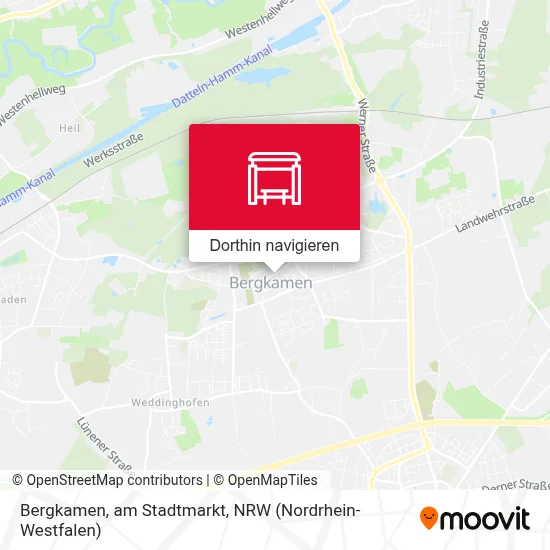 Bergkamen, am Stadtmarkt Karte