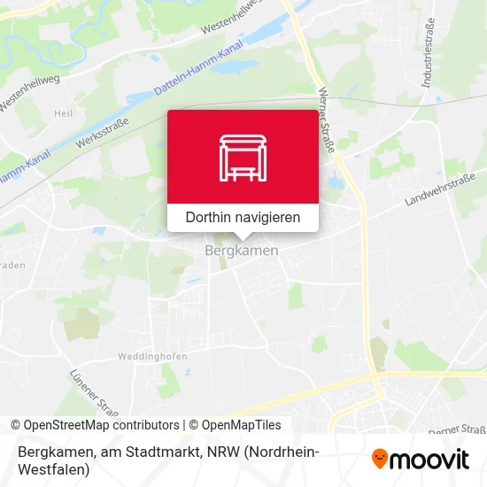 Bergkamen, am Stadtmarkt Karte