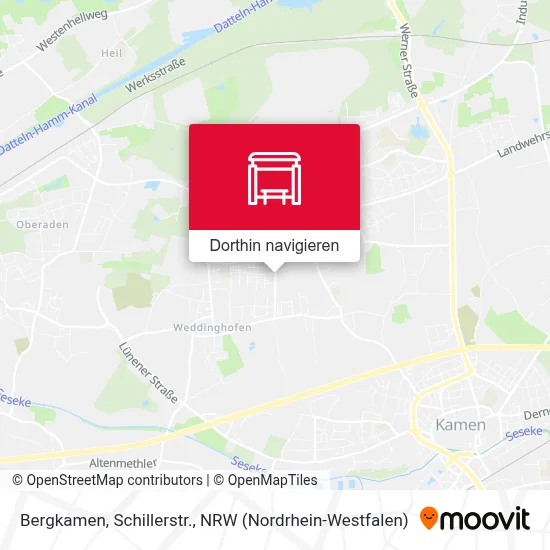 Bergkamen, Schillerstr. Karte