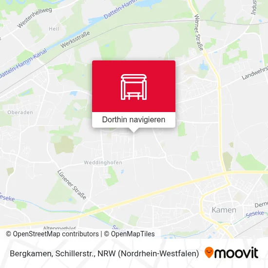 Bergkamen, Schillerstr. Karte