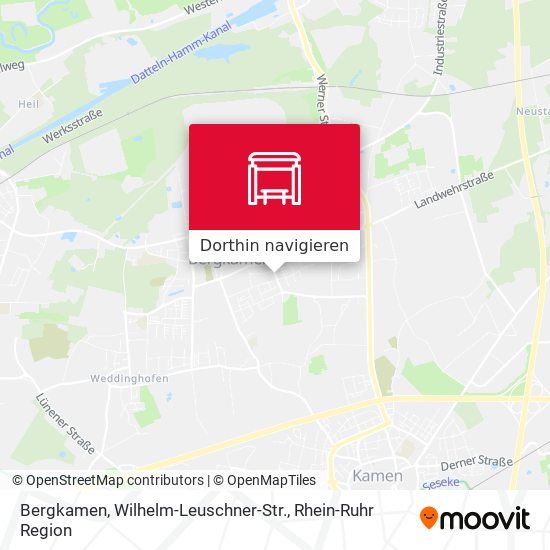 Bergkamen, Wilhelm-Leuschner-Str. Karte