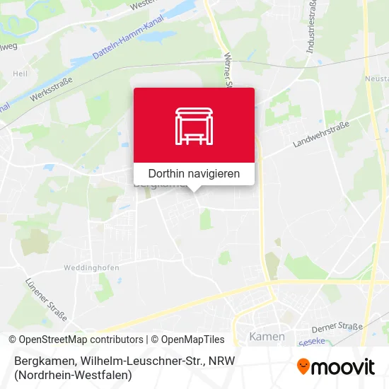Bergkamen, Wilhelm-Leuschner-Str. Karte