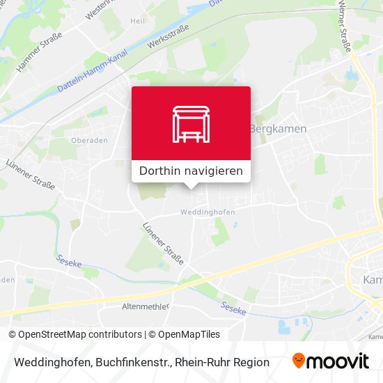 Weddinghofen, Buchfinkenstr. Karte