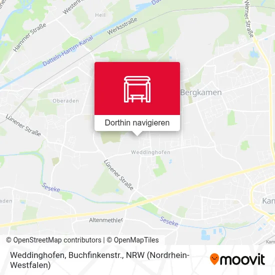 Weddinghofen, Buchfinkenstr. Karte