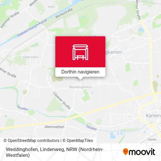 Weddinghofen, Lindenweg Karte