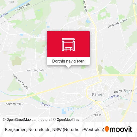 Bergkamen, Nordfeldstr. Karte