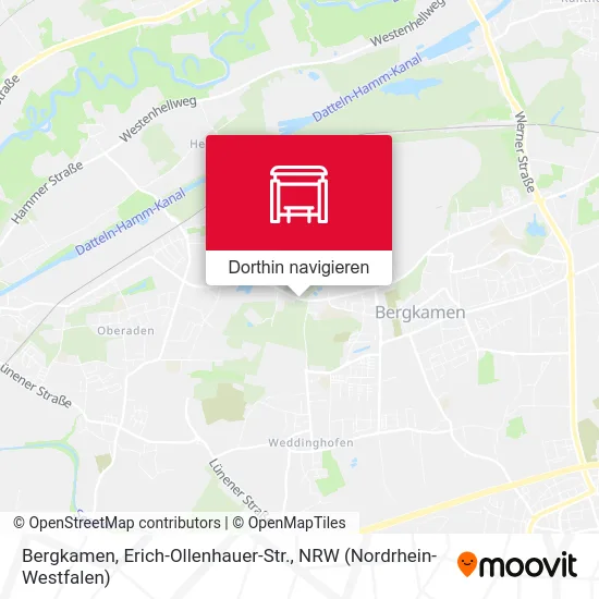 Bergkamen, Erich-Ollenhauer-Str. Karte