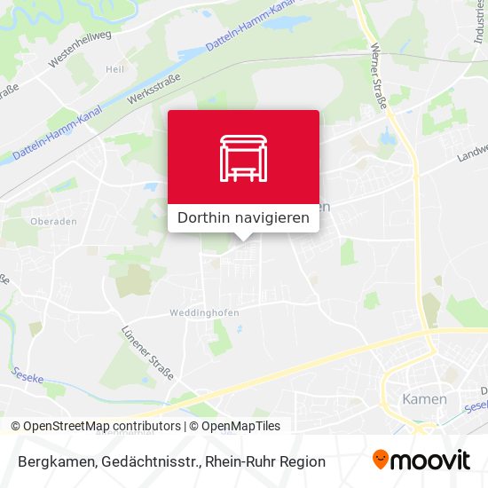 Bergkamen, Gedächtnisstr. Karte