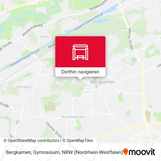 Bergkamen, Gymnasium Karte