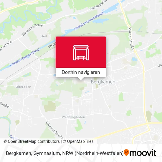 Bergkamen, Gymnasium Karte