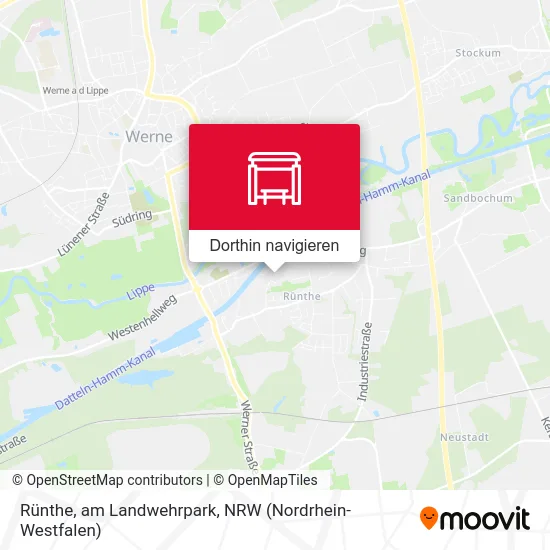 Rünthe, am Landwehrpark Karte