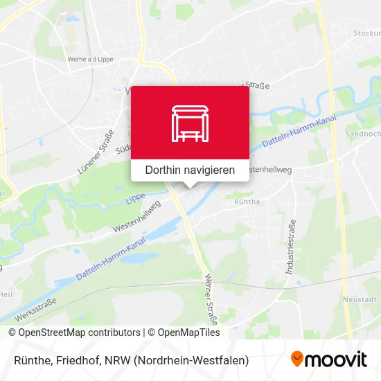 Rünthe, Friedhof Karte