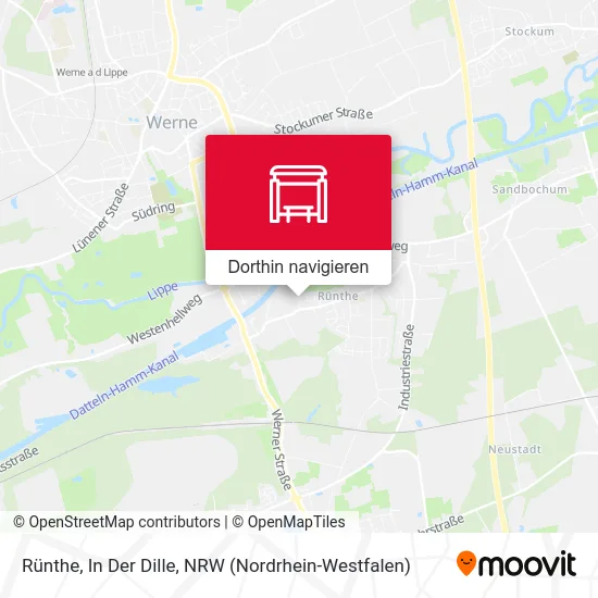 Rünthe, In Der Dille Karte