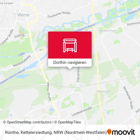 Rünthe, Kettelersiedlung Karte