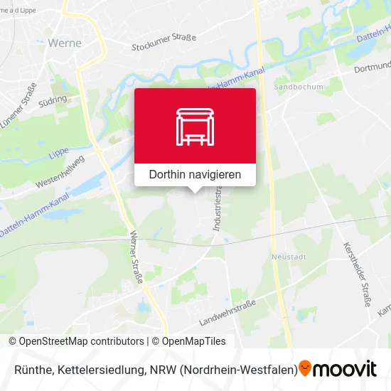 Rünthe, Kettelersiedlung Karte