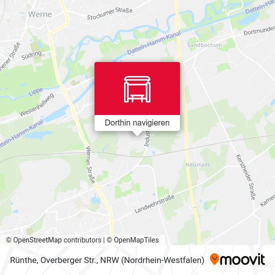 Rünthe, Overberger Str. Karte