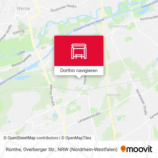 Rünthe, Overberger Str. Karte