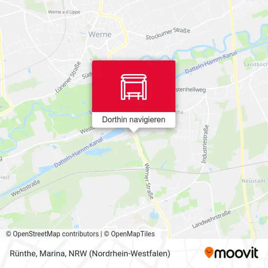 Rünthe, Marina Karte