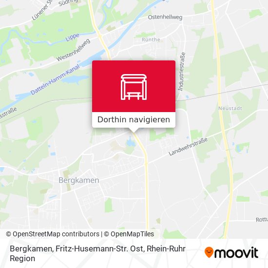Bergkamen, Fritz-Husemann-Str. Ost Karte