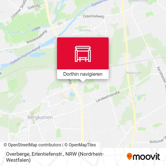 Overberge, Erlentiefenstr. Karte