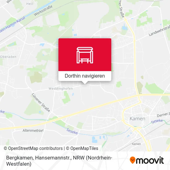 Bergkamen, Hansemannstr. Karte