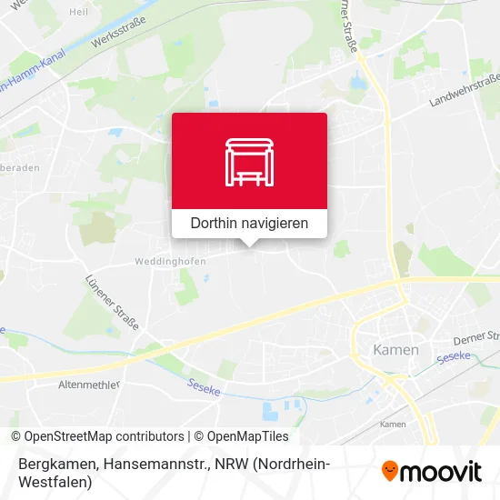 Bergkamen, Hansemannstr. Karte